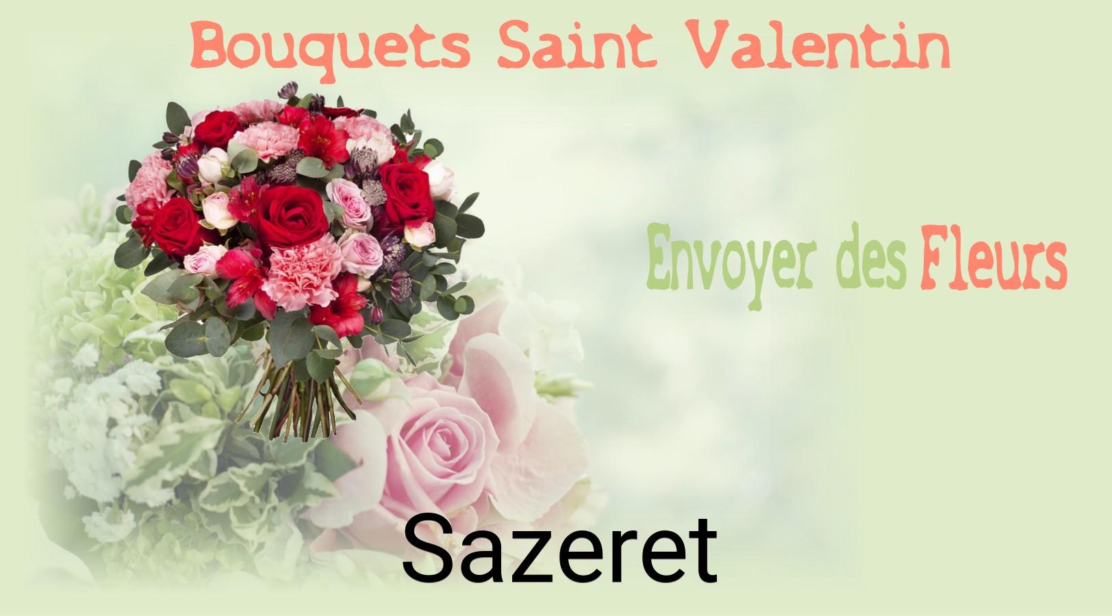 Roses de Saint-Valentin livrées à Sazeret
